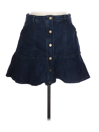 Pre-owned Draper James Denim Skirt In Blue