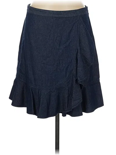 Pre-owned Draper James Denim Skirt In Blue