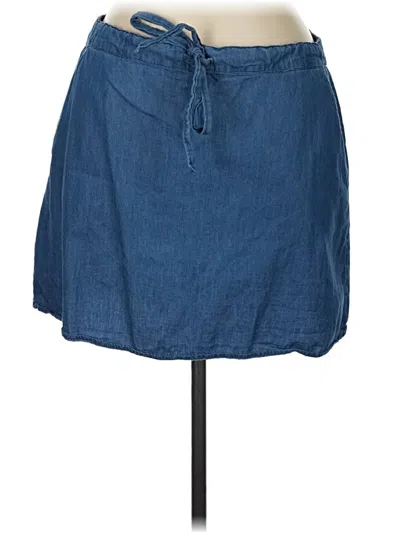 Pre-owned Draper James Denim Skirt In Blue