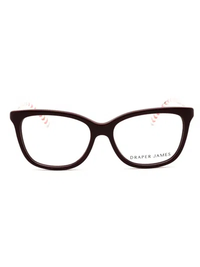 Draper James Dj5002 Eyeglasses In Merlot/clear Demo Lens