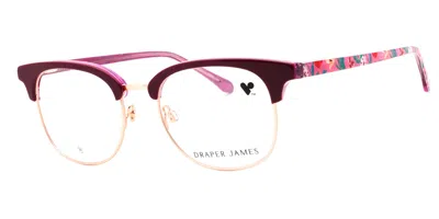 Draper James Dj5055 604 Occhiali Da Vista Rossi Per Donna (solo Montatura)
