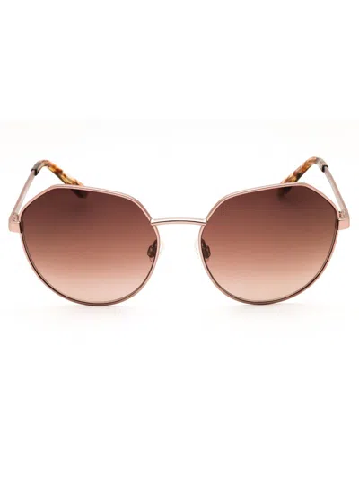 Draper James Dj7011 Sunglasses In Rose Gold/brown Gradient