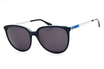 Draper James Dj7038 Rectangular Acetate Sunglasses In Navy