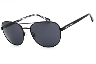 Draper James Dj7040 Aviator Metal Sunglasses In Black