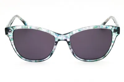Draper James Dj7042 Sunglasses In Teal Floral/dark Grey