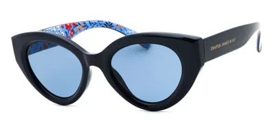 Draper James Dj9019 414 Women's Sunglasses Blue Size 58