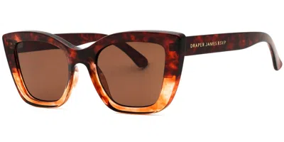 Draper James Dj9020 210 Women's Sunglasses Tortoiseshell Size 52 In Brown