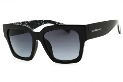 Draper James Dj9022 Rectangular Frame Sunglasses In Black