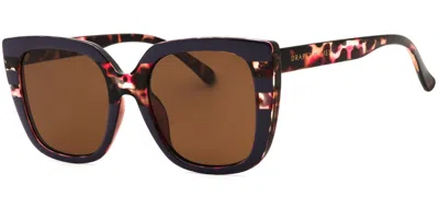 Draper James Dj9036 540 Women's Sunglasses Purple Size 53 In Brown