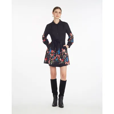 Draper James Ellie Pleated Shirtdress In Multi