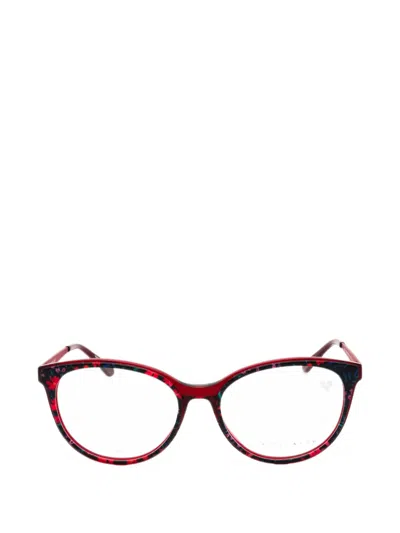 Draper James Floral-print Cat-eye Glasses In Red