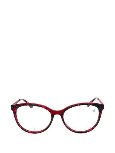Draper James Floral-print Cat-eye Glasses In Red