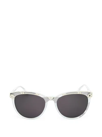Draper James Flower-detail Round-frame Sunglasses In Gray