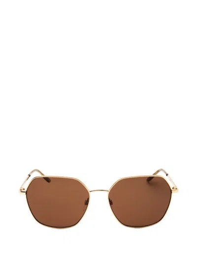 Draper James Geometric-frame Sunglasses In Brown