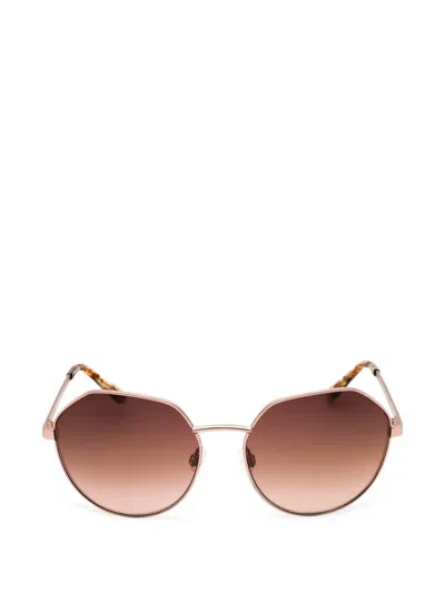 Draper James Geometric-frame Sunglasses In Brown