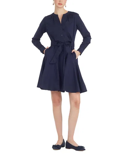 Draper James Imogen Mini Shirtdress In Blue