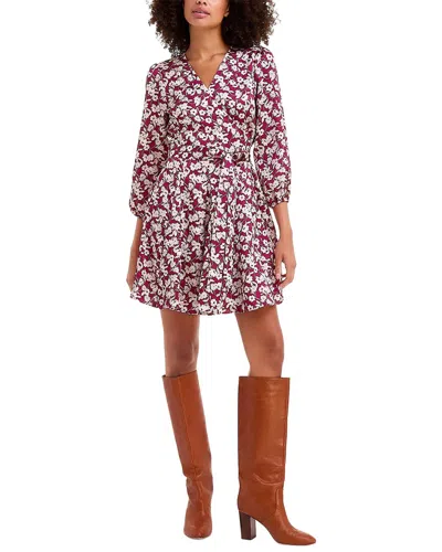 Draper James Jordan Long Sleeve Wrap Dress In Multi