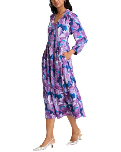 Draper James Katie Midi Dress In Purple