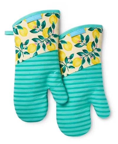 Draper James Leomon Blossom 2-pack Oven Mitts In Blue