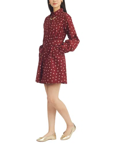 Draper James Lily Long-sleeve Mini Dress In Multi
