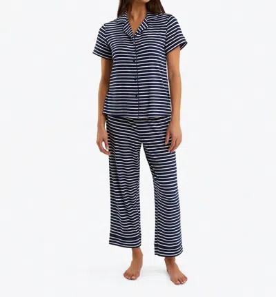 Draper James Linda Pajama Set In Nautical Stripe In Multi