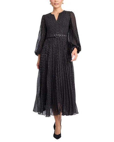 Draper James Maybelle Belted Midi Dress In Black