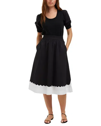 Draper James Midi Skirt In Black