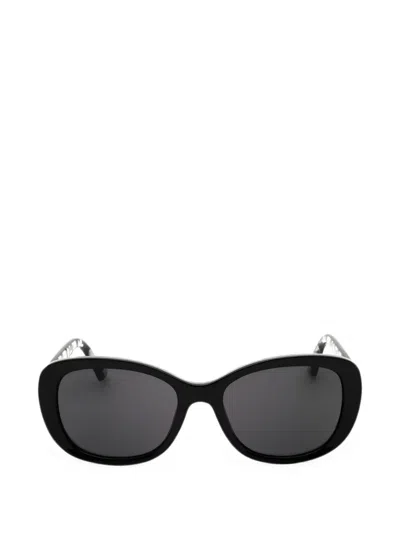 Draper James Oval-frame Sunglasses In Black