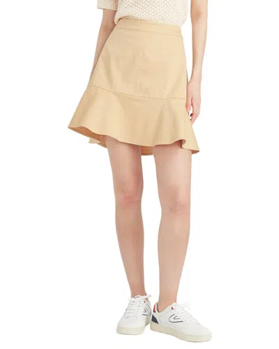 Draper James Peplum Mini Skirt In Neutral