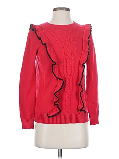 Pre-owned Draper James Pullover Sweater In Red