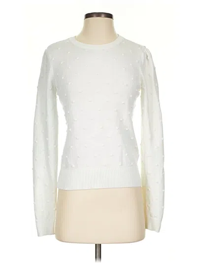 Pre-owned Draper James Pullover Sweater In White