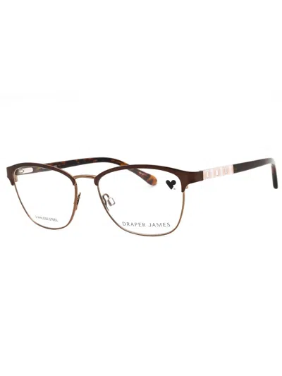 Draper James Rectangular Metal Eyeglasses For Women In Brown