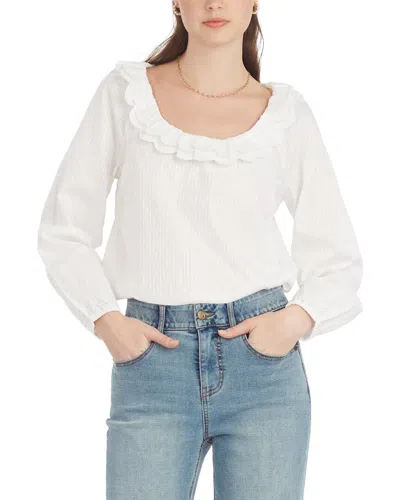 Draper James Reyna Long-sleeve Top In Multi