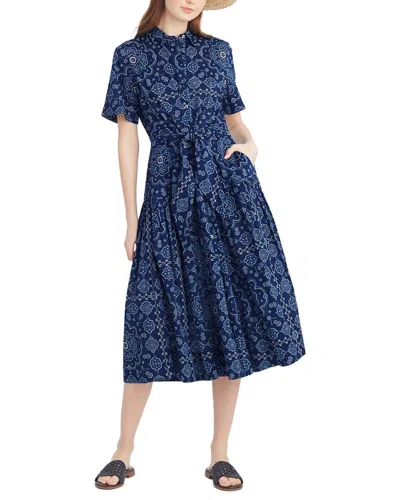 Draper James Riley Midi Shirtdress In Blue
