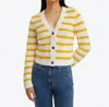 Draper James Rita V-neck Cardigan In Magnolia White In Multi