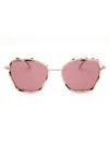 Draper James Geometric-frame Sunglasses In Pink
