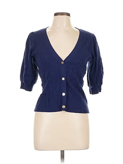 Pre-owned Draper James Rsvp 3/4 Sleeve Blouse In Blue
