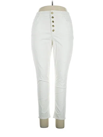 Pre-owned Draper James Rsvp Casual Pants In White