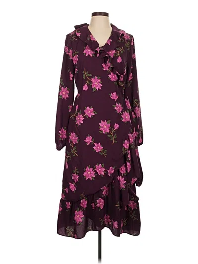 Pre-owned Draper James Rsvp Kimono In Burgundy