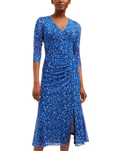 Draper James Selena V-neck Midi Dress In Blue