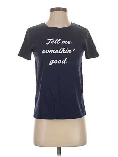 Pre-owned Draper James Short Sleeve T-shirt In Blue