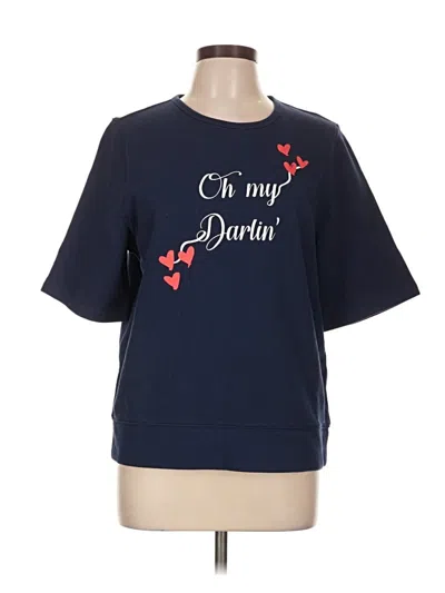 Draper James Short Sleeve T-shirt In Blue