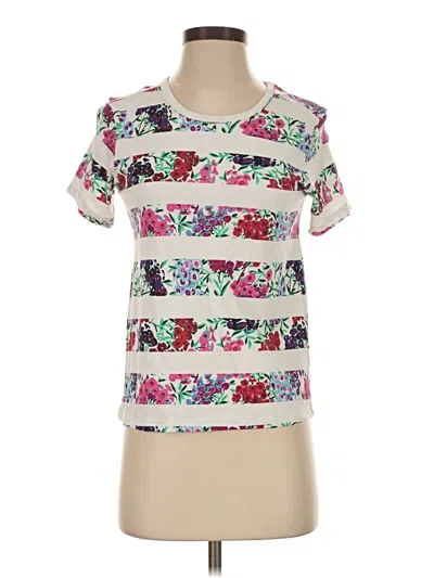Pre-owned Draper James Short Sleeve T-shirt In Ivory