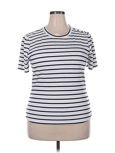 Pre-owned Draper James Short Sleeve T-shirt In White