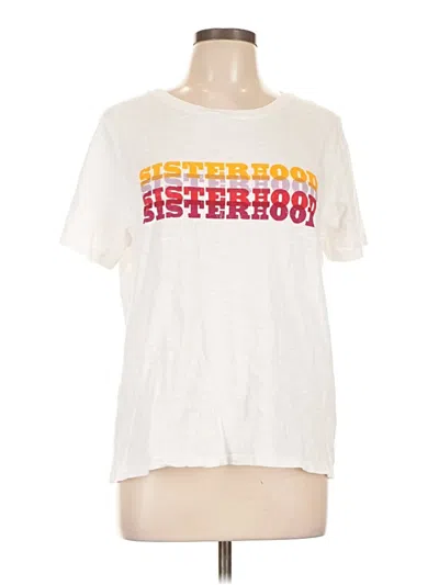 Pre-owned Draper James Short Sleeve T-shirt In White