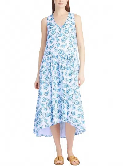 Draper James Skipper V-neck Midi Dress In Animal Print