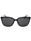 Draper James Sleek Rectangular Sunglasses In Orange