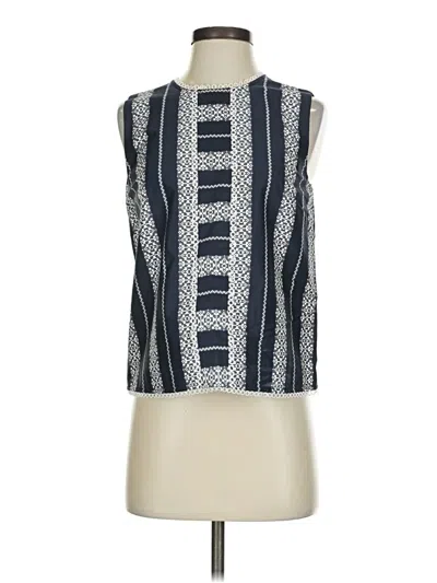 Pre-owned Draper James Sleeveless Blouse In Blue