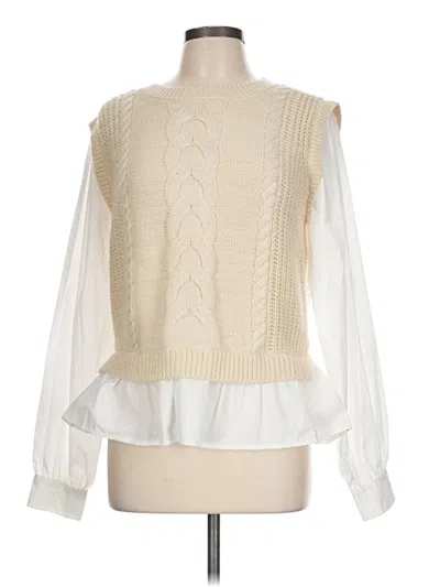 Pre-owned Draper James Sleeveless Blouse In Ivory