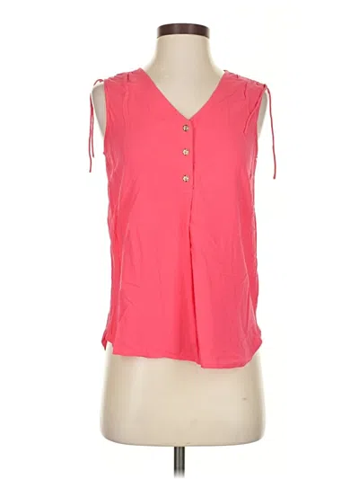 Pre-owned Draper James Sleeveless Blouse In Pink